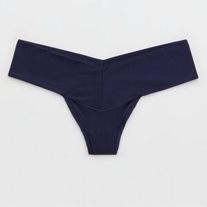 Aerie Smoothez everyday thong in navy L